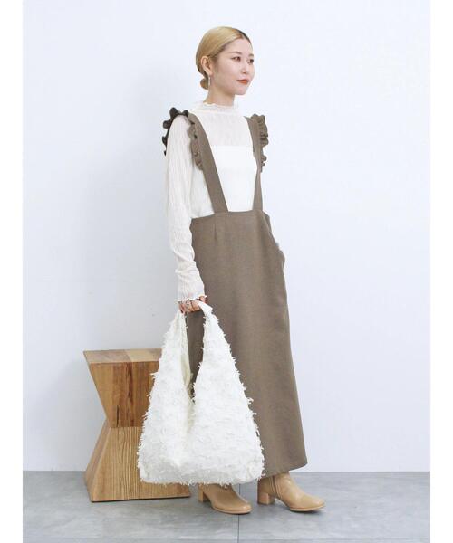 Samansa Mos2 blue（サマンサモスモスブルー）の「ふくれジャカードトートバッグ（ハンドバッグ・レディース・オフホワイト/ブラック・F）」の10枚目の写真