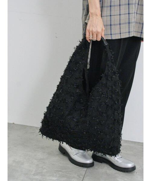 Samansa Mos2 blue（サマンサモスモスブルー）の「ふくれジャカードトートバッグ（ハンドバッグ・レディース・オフホワイト/ブラック・F）」の12枚目の写真