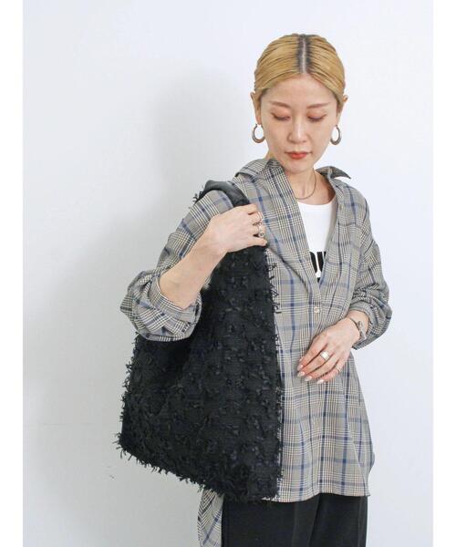 Samansa Mos2 blue（サマンサモスモスブルー）の「ふくれジャカードトートバッグ（ハンドバッグ・レディース・オフホワイト/ブラック・F）」の14枚目の写真