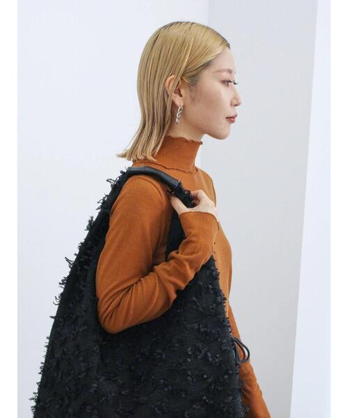 Samansa Mos2 blue（サマンサモスモスブルー）の「ふくれジャカードトートバッグ（ハンドバッグ・レディース・オフホワイト/ブラック・F）」の18枚目の写真