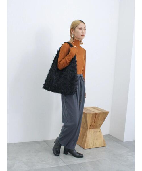 Samansa Mos2 blue（サマンサモスモスブルー）の「ふくれジャカードトートバッグ（ハンドバッグ・レディース・オフホワイト/ブラック・F）」の19枚目の写真