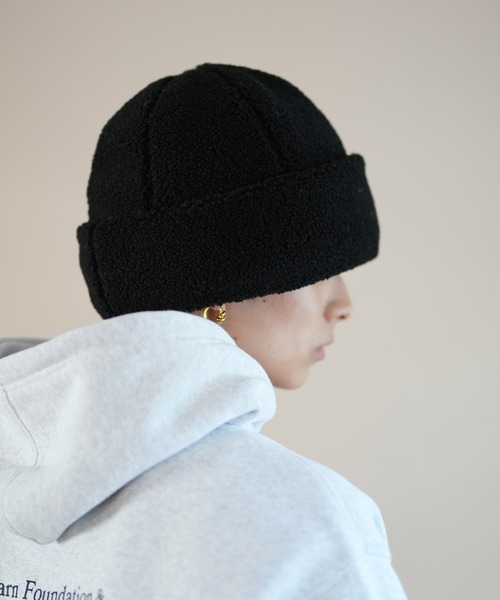 Manhattan Portage(マンハッタンポーテージ)の「Manhattan Portage/マンハッタンポーテージ ビーニー BOA WATCH CAP MP301(ニットキャップ/ビーニー・メンズ・ブラック/ベージュ・FREE)」の8枚目の写真