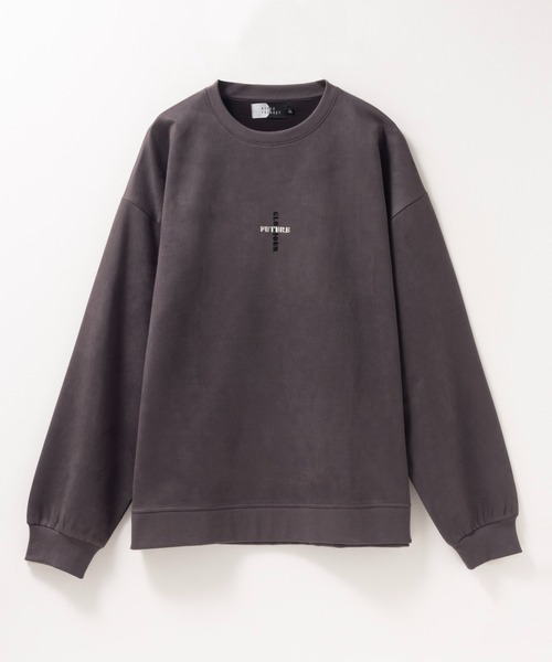 NOBLE PRODUCT(ノーブルプロダクツ)の「NOBLE PRODUCT スウェードライク クルーネックトレーナー ネックレス付き(スウェット・メンズ・ブルー/チャコールグレー/アイボリー・M/XL/L)」の7枚目の写真