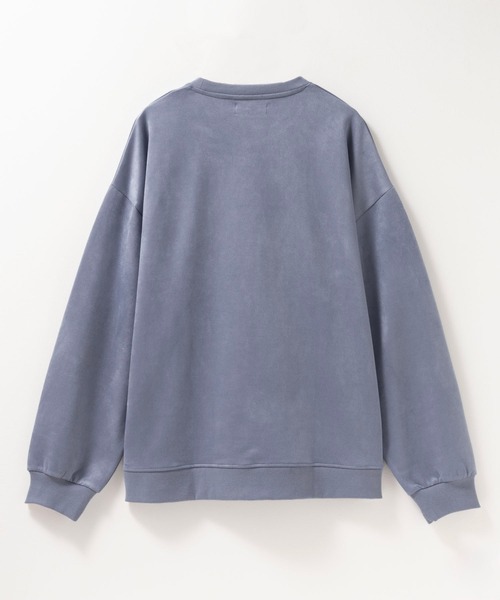 NOBLE PRODUCT(ノーブルプロダクツ)の「NOBLE PRODUCT スウェードライク クルーネックトレーナー ネックレス付き(スウェット・メンズ・ブルー/チャコールグレー/アイボリー・M/XL/L)」の10枚目の写真