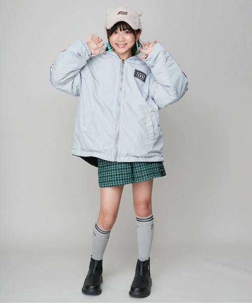 SISTER JENNI(SISTER JENNI)の「ボア×タフタリバーシブルブルゾン(ブルゾン・キッズ・ブラック/アイボリー・160cm/150cm/130cm/140cm)」の17枚目の写真