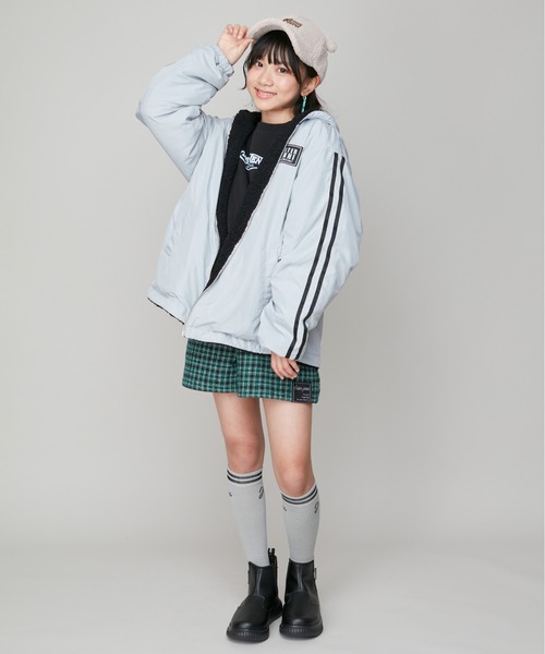 SISTER JENNI(SISTER JENNI)の「ボア×タフタリバーシブルブルゾン(ブルゾン・キッズ・ブラック/アイボリー・160cm/150cm/130cm/140cm)」の18枚目の写真