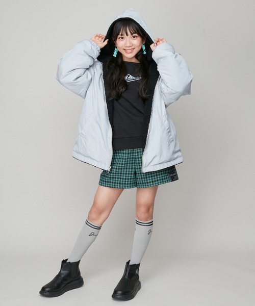 SISTER JENNI(SISTER JENNI)の「ボア×タフタリバーシブルブルゾン(ブルゾン・キッズ・ブラック/アイボリー・160cm/150cm/130cm/140cm)」の19枚目の写真
