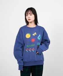 “FRUIT” Midori Komatsu 裏起毛クルースウェット