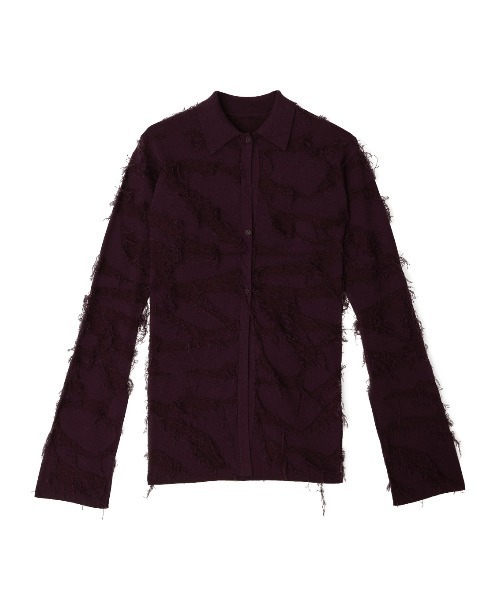 トップス Ameri UND LIKE DAMAGE KNIT TOP Ameri（アメリ）の「UND LIKE DAMAGE KNIT TOP（シャツ/ブラウス