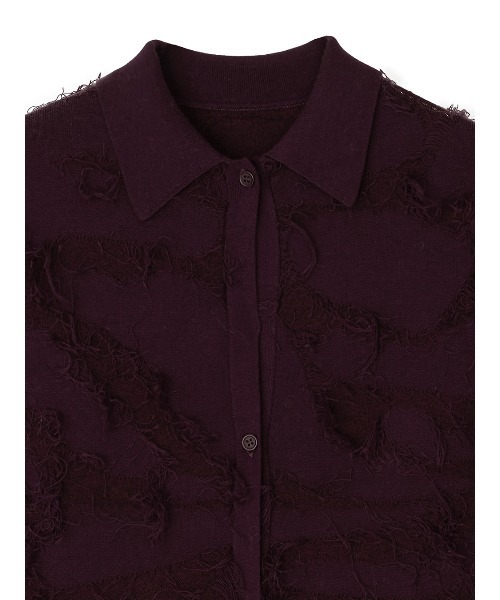 トップス Ameri UND LIKE DAMAGE KNIT TOP Ameri（アメリ）の「UND LIKE DAMAGE KNIT TOP（シャツ/ブラウス