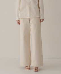 organic twill wide pants