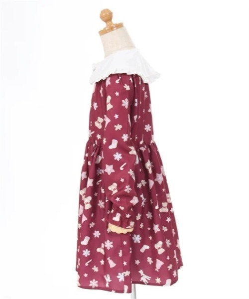 axes femme（アクシーズファム）の「アイシングクッキー柄ワンピ（ワンピース・キッズ・ネイビー/ワイン・MEDIUM/LARGE/X-LARGE）」の19枚目の写真