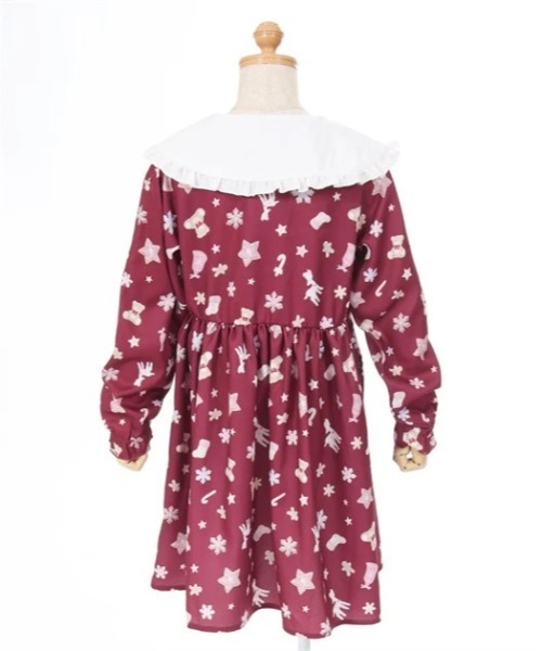 axes femme（アクシーズファム）の「アイシングクッキー柄ワンピ（ワンピース・キッズ・ネイビー/ワイン・MEDIUM/LARGE/X-LARGE）」の20枚目の写真