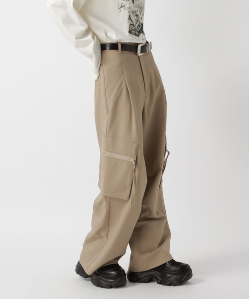 希少品)Lee ベージュ カーゴパンツ大量ポケット