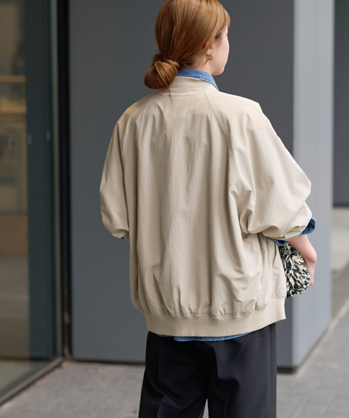 JOURNAL STANDARD relume(ジャーナルスタンダード レリューム)の「《追加》ウォッシャブルナイロンタッサーMA-1(MA-1・レディース・ネイビー/カーキ/ベージュ・FREE)」の14枚目の写真