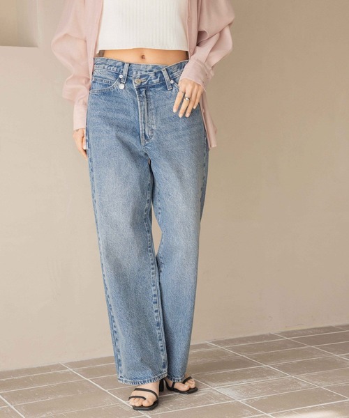 samochan出品 セール】CONE／アシメデニムパンツ 252606（デニムパンツ