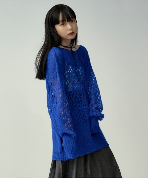 ドラッグストアーズ　ブルーのニット　セーター　新品タグ付き トップス: | drug store'sWEB（ドラッグストアーズウェブ）