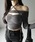 me+em select�i�~�[���Z���N�g�j�́u�y �V�F�s���N�ǉ��I �^ �QWAY �z�N���X�X�g���b�v���{���J�b�g�A�E�g�I�t�V�����g�b�v�X �^ cross strap ribbon cutout offshoulder tops�iT�V���c/�J�b�g�\�[�j�v�b�O���[