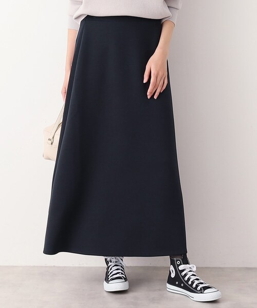 Dessin(デッサン)の「【ウエストゴム・洗える】ダンボールジャージマーメイドスカート(S~L)(スカート・レディース・チャコールグレー/ネイビー・01/02/03)」の2枚目の写真
