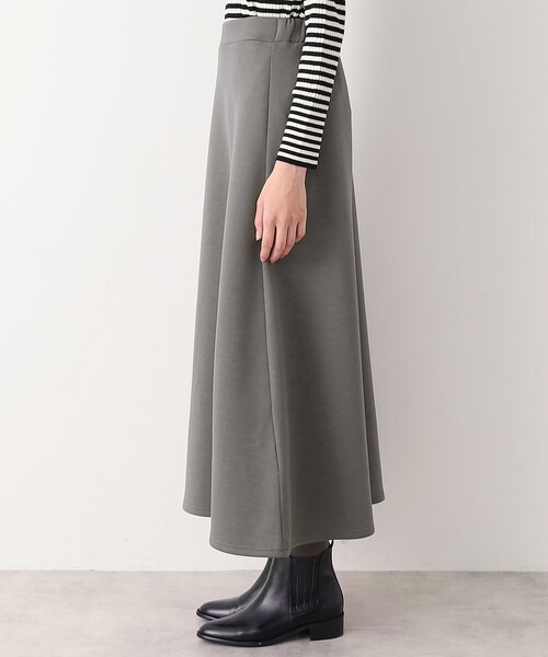 Dessin(デッサン)の「【ウエストゴム・洗える】ダンボールジャージマーメイドスカート(S~L)(スカート・レディース・チャコールグレー/ネイビー・01/02/03)」の12枚目の写真