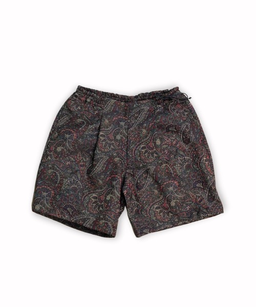 my beautiful landlet(マイビューティフルランドレット)の「【my beautiful landlet】 PAISLEY GOBELIN WEAVING WIDE SHORT PANTS(その他パンツ・メンズ・ネイビー/ベージュ/グリーン・1/0)」の3枚目の写真