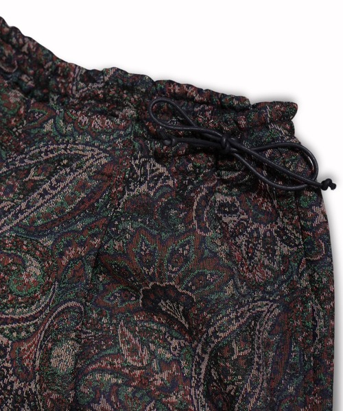 my beautiful landlet(マイビューティフルランドレット)の「【my beautiful landlet】 PAISLEY GOBELIN WEAVING WIDE SHORT PANTS(その他パンツ・メンズ・ネイビー/ベージュ/グリーン・1/0)」の14枚目の写真