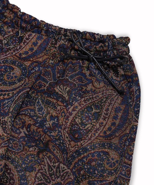 my beautiful landlet(マイビューティフルランドレット)の「【my beautiful landlet】 PAISLEY GOBELIN WEAVING WIDE SHORT PANTS(その他パンツ・メンズ・ネイビー/ベージュ/グリーン・1/0)」の18枚目の写真