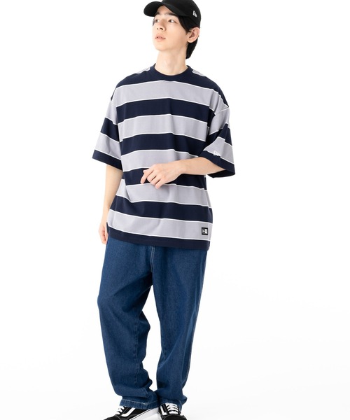NEW ERA（ニューエラ）の「ニューエラ 半袖Tシャツ オーバーサイズ コットン（Tシャツ/カットソー・メンズ・ブラック/ブルー/ネイビー・M/L/XL/S/XXL）」の11枚目の写真