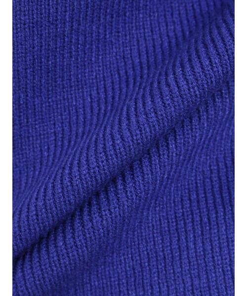 Samansa Mos2(サマンサ モスモス)の「◎レタリング配色ニット(ニット/セーター・レディース・チャコールグレー/ブルー/キナリ/グレー・F)」の14枚目の写真