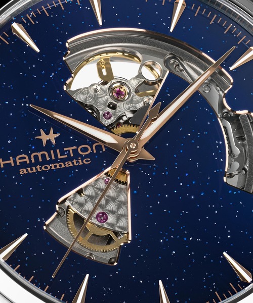 HAMILTON（ハミルトン）の「HAMILTON [ハミルトン] 腕時計 Jazzmaster （ジャズマスター） Open Heart オート 自動巻き 42MM ブルー×ブルー（アナログ腕時計・メンズ・ブルー・FREE）」の5枚目の写真