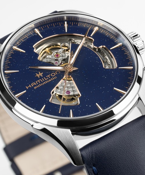 HAMILTON（ハミルトン）の「HAMILTON [ハミルトン] 腕時計 Jazzmaster （ジャズマスター） Open Heart オート 自動巻き 42MM ブルー×ブルー（アナログ腕時計・メンズ・ブルー・FREE）」の6枚目の写真