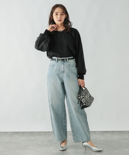 セール】裏毛シフォンドッキングプルオーバー/147632（Tシャツ