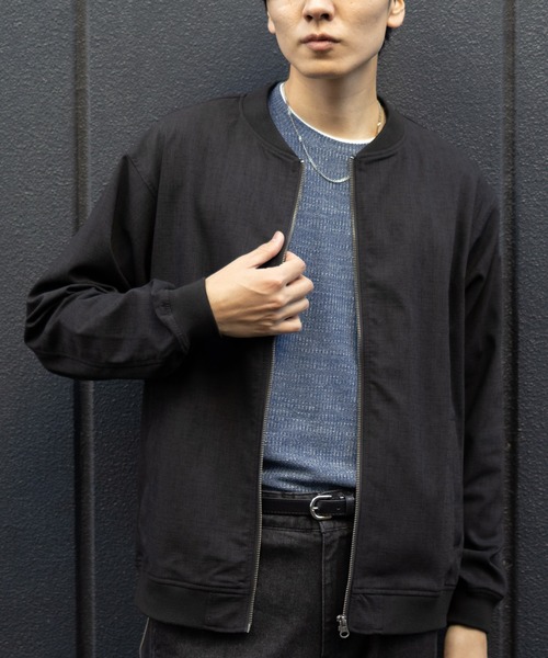 NAVY(ネイビー)の「NAVY メランジ調 レイヤードTシャツ(Tシャツ/カットソー・メンズ・ベージュ系/ブラック系/ネイビー系・M/S/XL/L)」の19枚目の写真