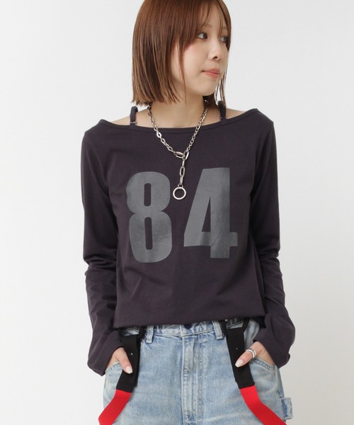 tシャツ M2376 オフショルナンバリングプルオーバー レディース RNA tシャツ M2376 オフショルナンバリングプルオーバー