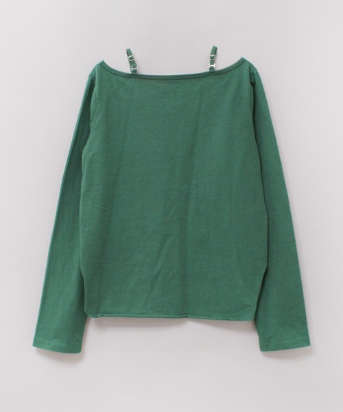 RNA（アールエヌエー）の「M2376 オフショルナンバリングプルオーバー（Tシャツ/カットソー・レディース・ホワイト/グリーン/ブラック・MEDIUM）」の10枚目の写真