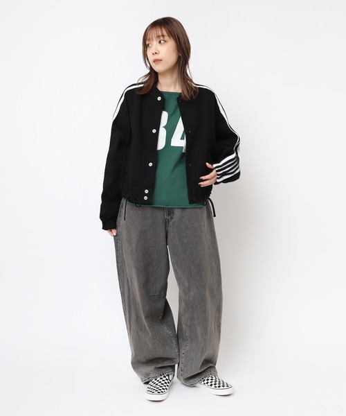 セール】M2376 オフショルナンバリングプルオーバー（Tシャツ