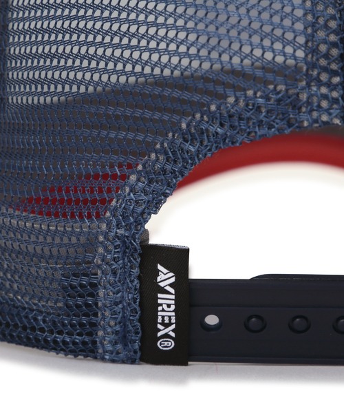 AVIREX(アヴィレックス)の「VARSITY RADIO MOTIF MESHCAP / バーシティ ラジオモチーフ メッシュキャップ / AVIREX / アヴィレックス(キャップ・メンズ・チャコールグレー/レッド・F)」の11枚目の写真