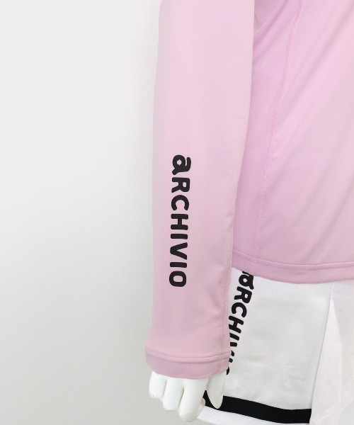 archivio(アルチビオ)の「<LADIES>UV速乾ハイネックプルオーバー(Tシャツ/カットソー・レディース・ピンク/ホワイト/ブラック・S/M/L)」の10枚目の写真
