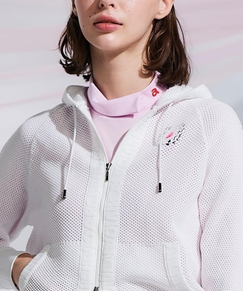 archivio(アルチビオ)の「<LADIES>UV速乾ハイネックプルオーバー(Tシャツ/カットソー・レディース・ピンク/ホワイト/ブラック・S/M/L)」の20枚目の写真