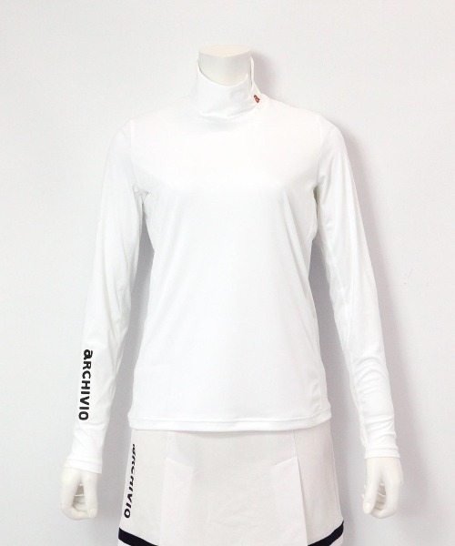 archivio(アルチビオ)の「<LADIES>UV速乾ハイネックプルオーバー(Tシャツ/カットソー・レディース・ピンク/ホワイト/ブラック・S/M/L)」の4枚目の写真