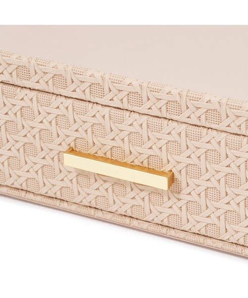 エンボス ステーショナリーボックス L ピンク（ステーショナリー