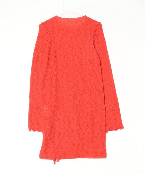 tシャツ (CREOLME)シャーリングフラワートップス レディース CREOLME（クレオルム）の「(CREOLME)シャーリングフラワー