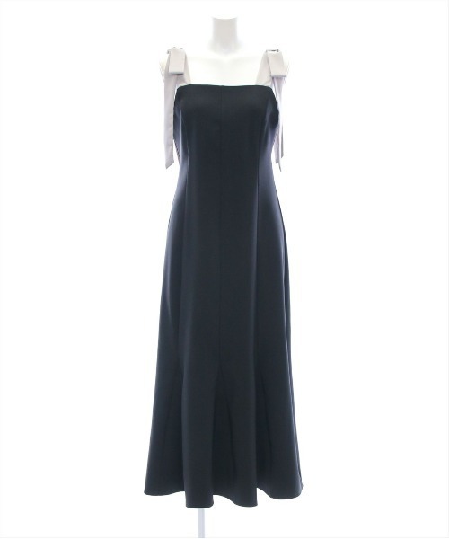 CLEAR BASIC（クリアベーシック）の「【低身長サイズ有】配色肩リボンフレアワンピース[大人フェミニン 骨格ナチュラル]≪SS新作≫（ワンピース・レディース・ベージュ/ブラック・F/XS）」の17枚目の写真