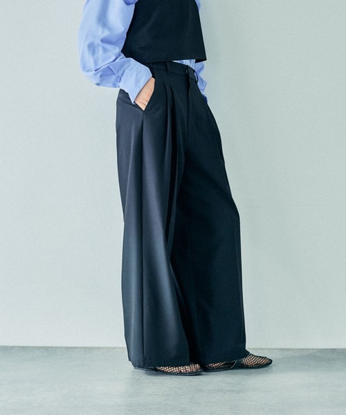 LEPSIM（レプシィム）の「TRタックパンツ　242649（その他パンツ・レディース・ブラック/グレー/サンドベージュ・FREE）」の8枚目の写真