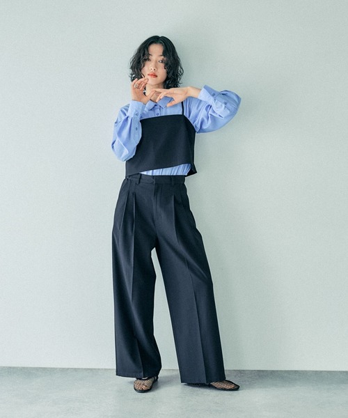 LEPSIM（レプシィム）の「TRタックパンツ　242649（その他パンツ・レディース・ブラック/グレー/サンドベージュ・FREE）」の5枚目の写真