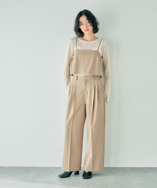 LEPSIM（レプシィム）の「TRタックパンツ　242649（その他パンツ・レディース・ブラック/グレー/サンドベージュ・FREE）」の19枚目の写真