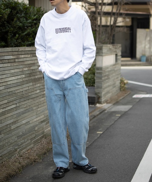 UNIVERSAL OVERALL（ユニバーサルオーバーオール）の「DENIM PAINTER PANTS（デニムパンツ・メンズ・ブラック/ブルー・M/L）」の10枚目の写真