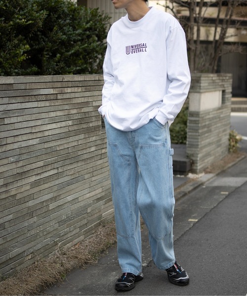 UNIVERSAL OVERALL（ユニバーサルオーバーオール）の「DENIM PAINTER PANTS（デニムパンツ・メンズ・ブラック/ブルー・M/L）」の11枚目の写真