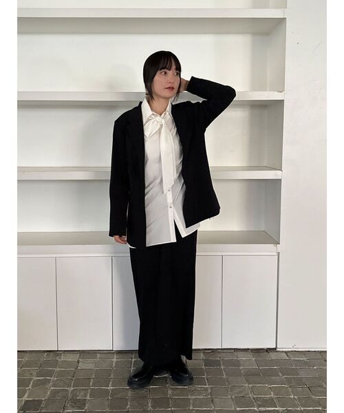 LAGUNAMOON（ラグナムーン）の「【柳橋唯コラボ】Iラインシルエットスカート（スカート・レディース・ブラック/インディゴブルー・MEDIUM/SMALL/LARGE）」の22枚目の写真