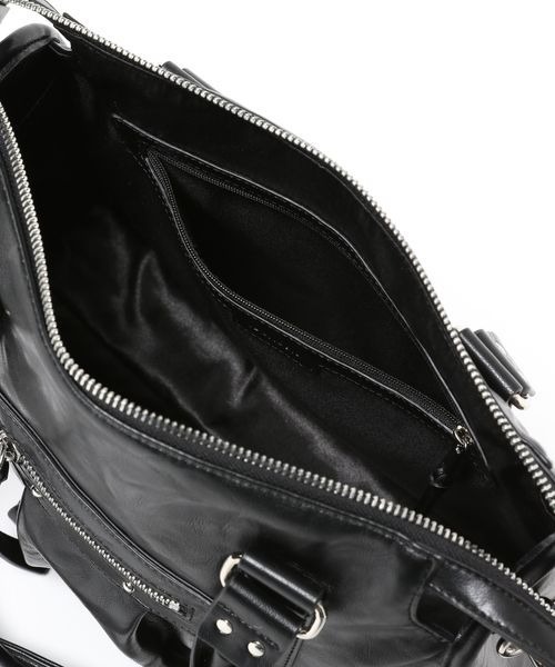 JEANASIS（ジーナシス）の「アンティークフェイクレザーボストン/326034（ボストンバッグ・レディース・ブラック/カーキ系/ピンク/グリーン/ブルー/ブラウン/ベージュ・FREE）」の22枚目の写真